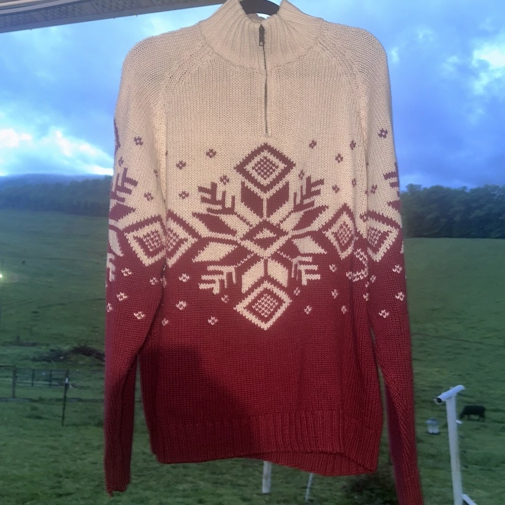 Liberty Men's‎ Sweater XXL Cowl Neck Long Sleeve Cotton Blend